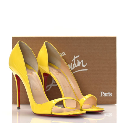 Christian Louboutin Patent Toboggan 100 Pumps 40.5 Sun 12 of 12