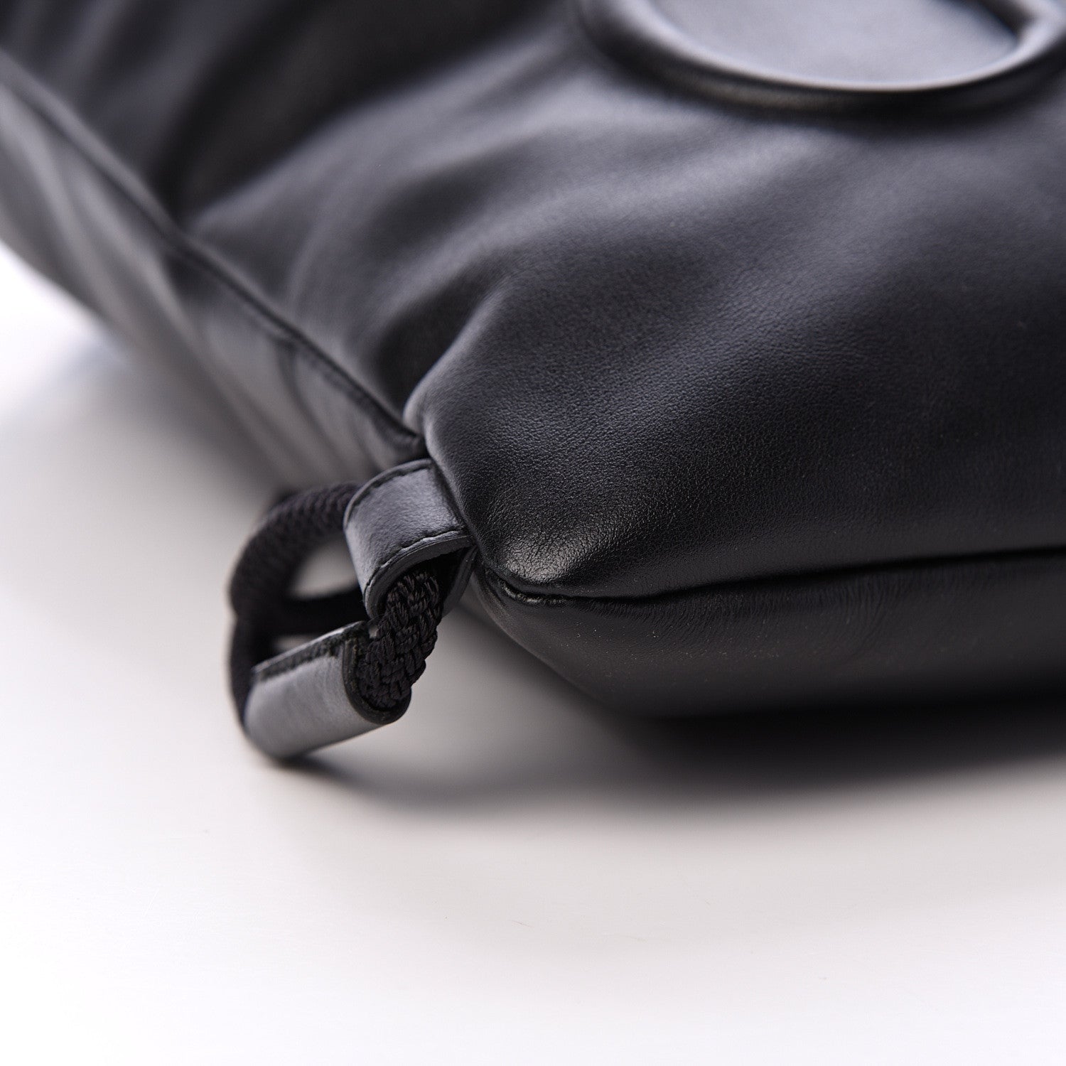 Gucci Calfskin Small GucciGhost Drawstring Backpack Black 9 of 10