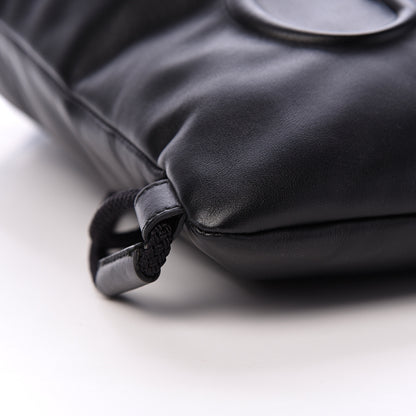 Gucci Calfskin Small GucciGhost Drawstring Backpack Black 9 of 10