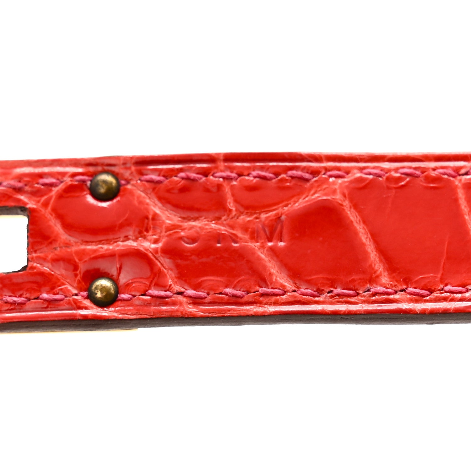 Hermes Shiny Alligator Kelly Longue Wallet Geranium 7 of 11