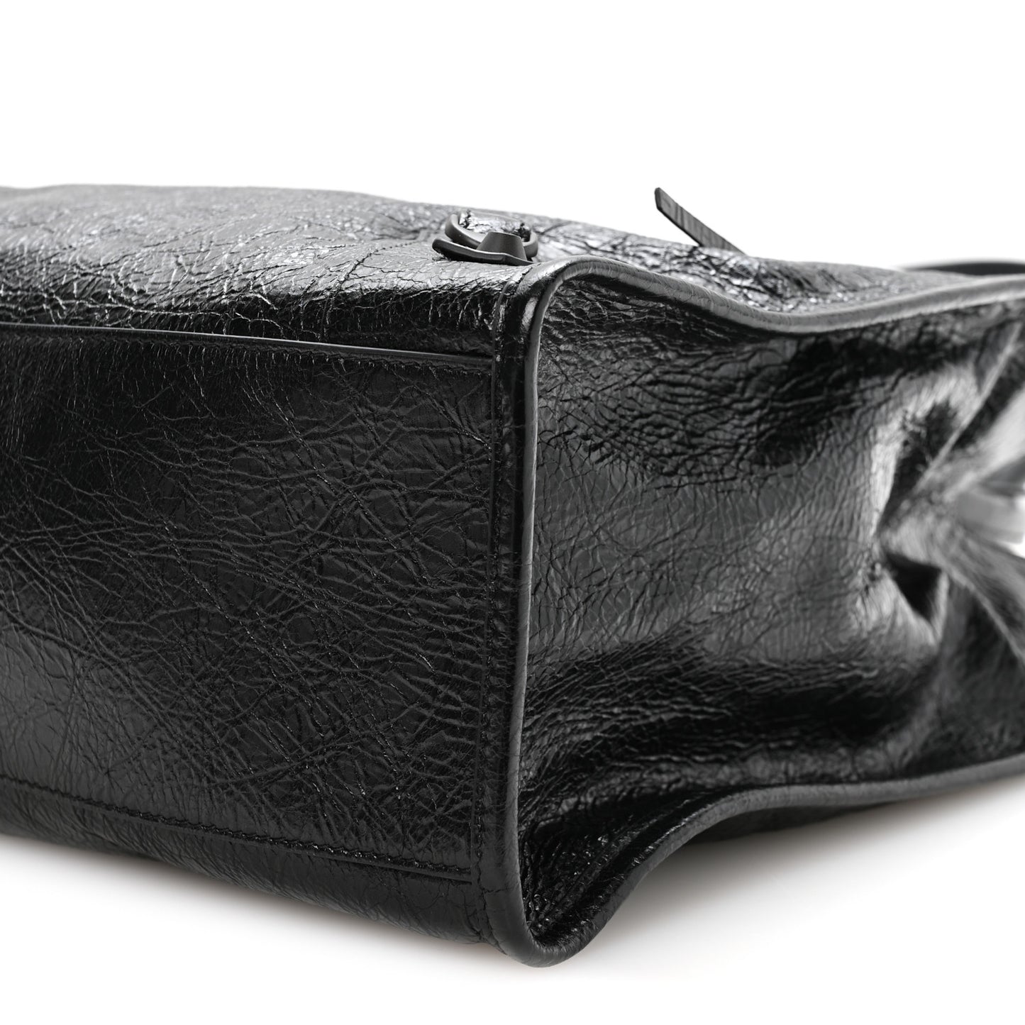 Agneau Arena Classic Hardware Medium Le City Tote Black