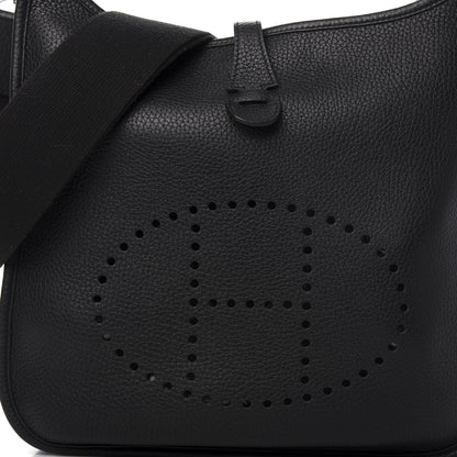Hermes Taurillon Clemence Evelyne III PM Black 10 of 10