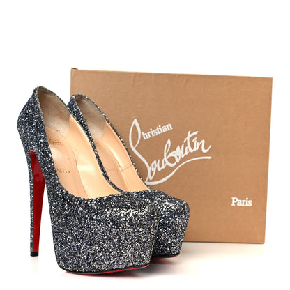Christian Louboutin Glitter Daffodile Spotlight 160 Pumps 39.5 Blue Khol 9 of 9