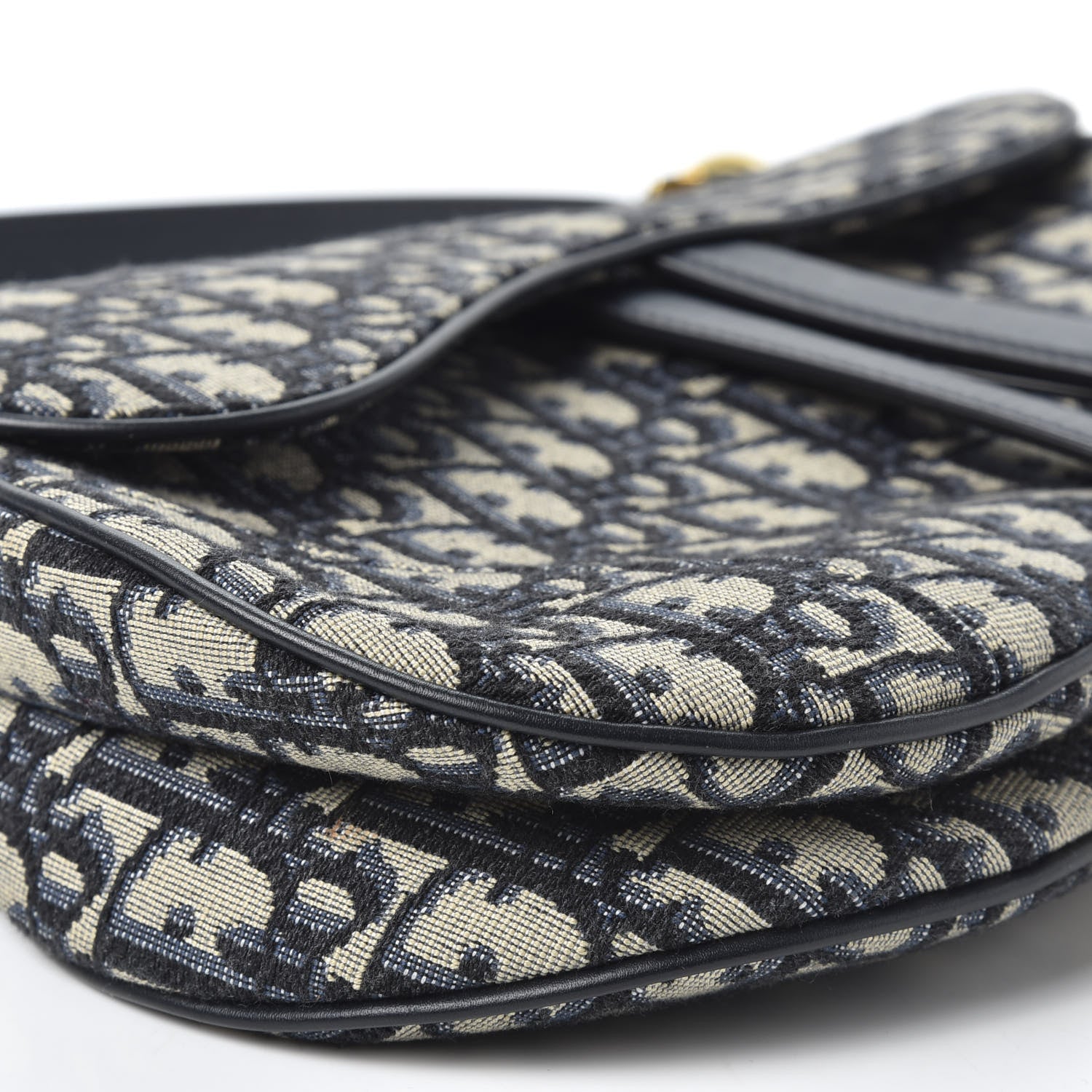 Christian Dior Oblique Saddle Bag Blue 5 of 9