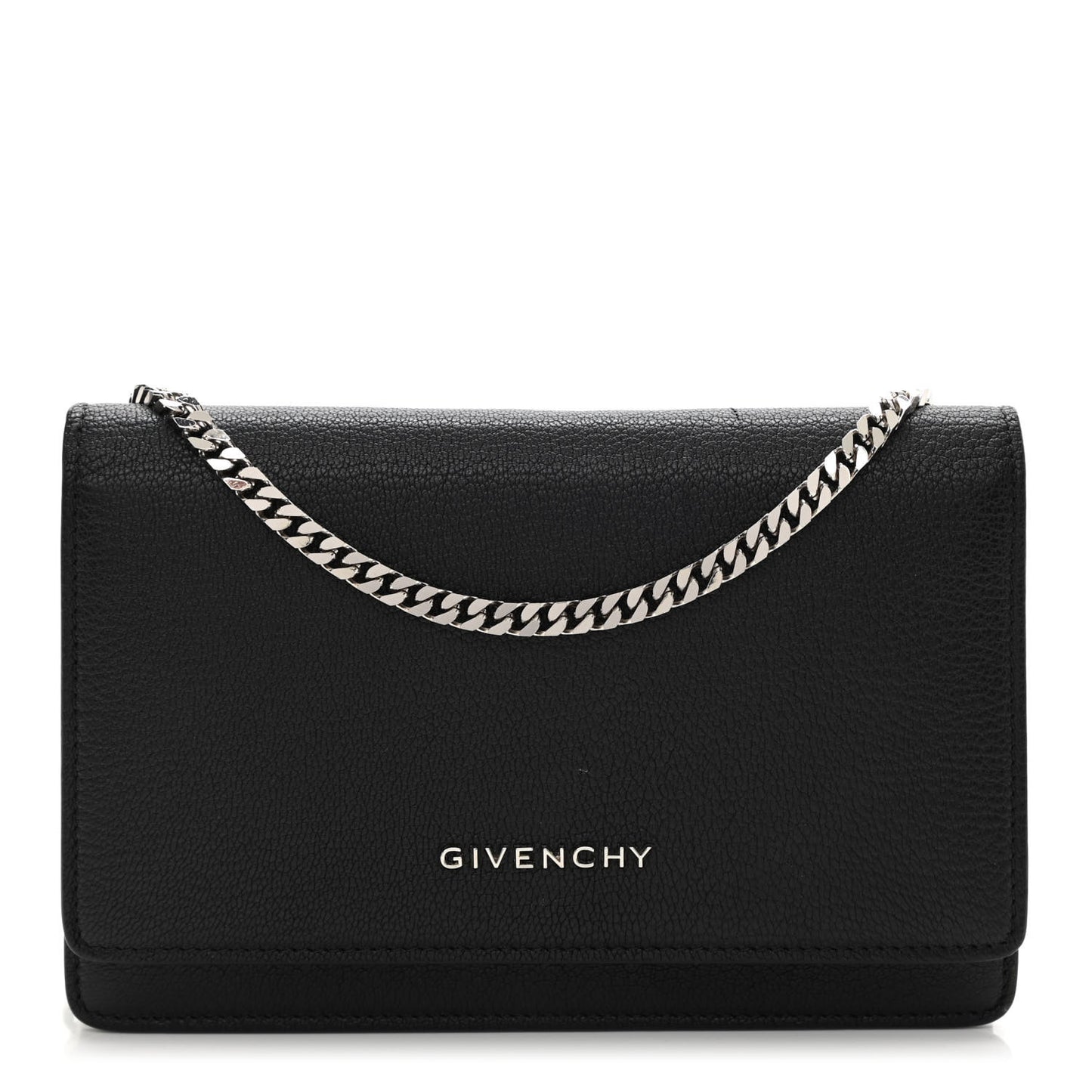 Sugar Goatskin Pandora Chain Wallet Black