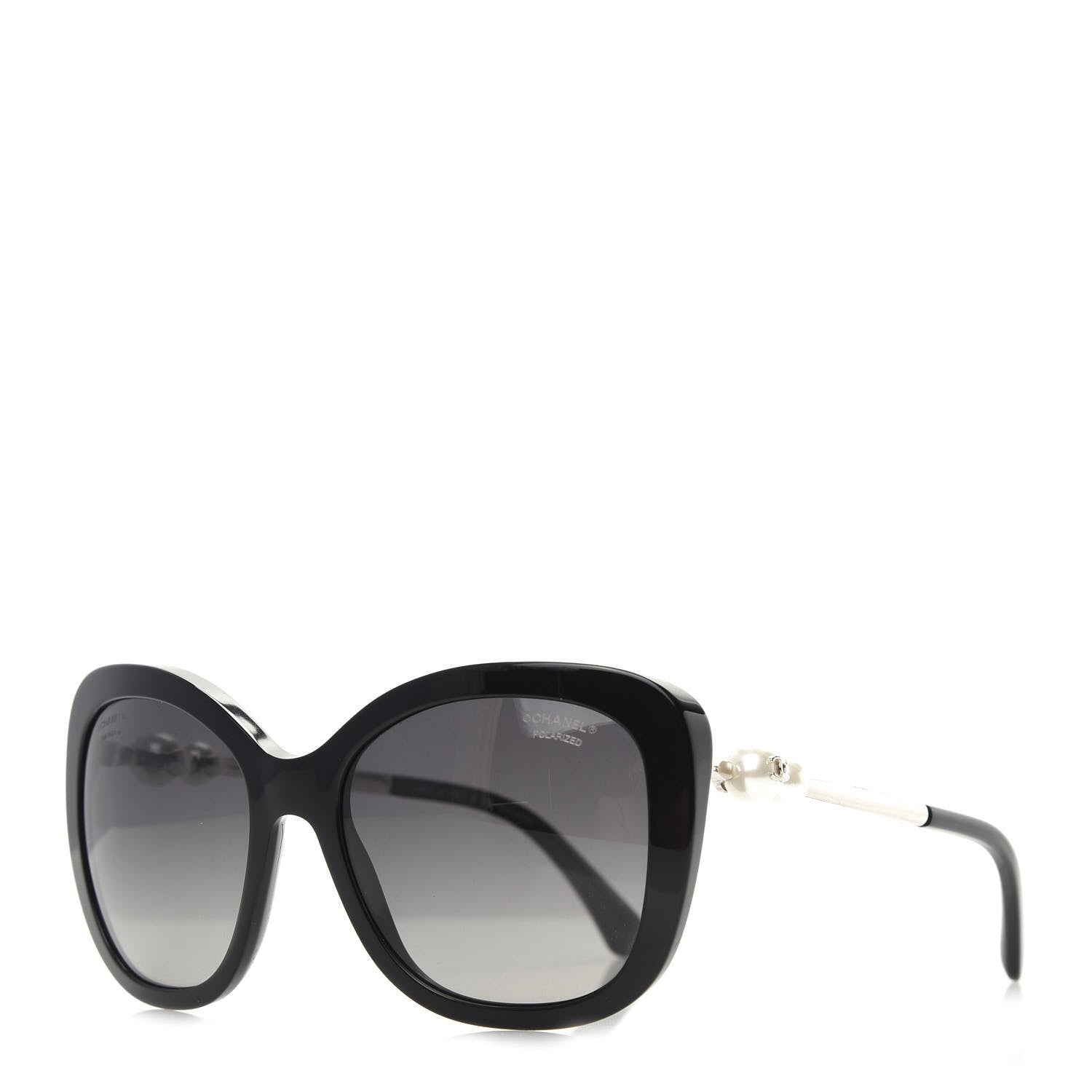 Chanel Polarized Pearl Sunglasses 5339-H Black 1 of 8