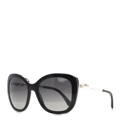 Chanel Polarized Pearl Sunglasses 5339-H Black 1 of 8