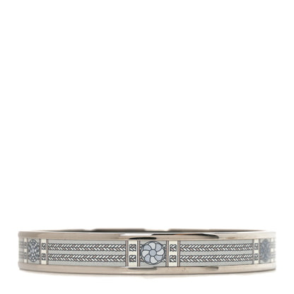 Hermes Enamel Printed Narrow Rubans de Cheval Bracelet 70 1 of 5
