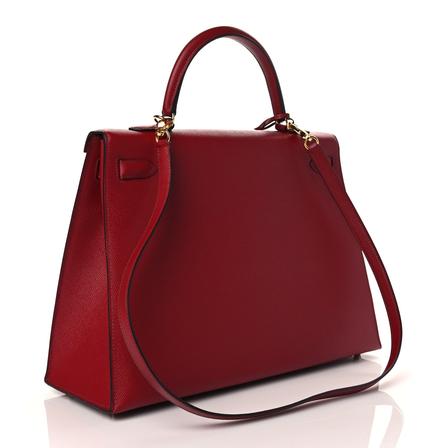Hermes Epsom Kelly Sellier 35 Rouge Grenat 3 of 13
