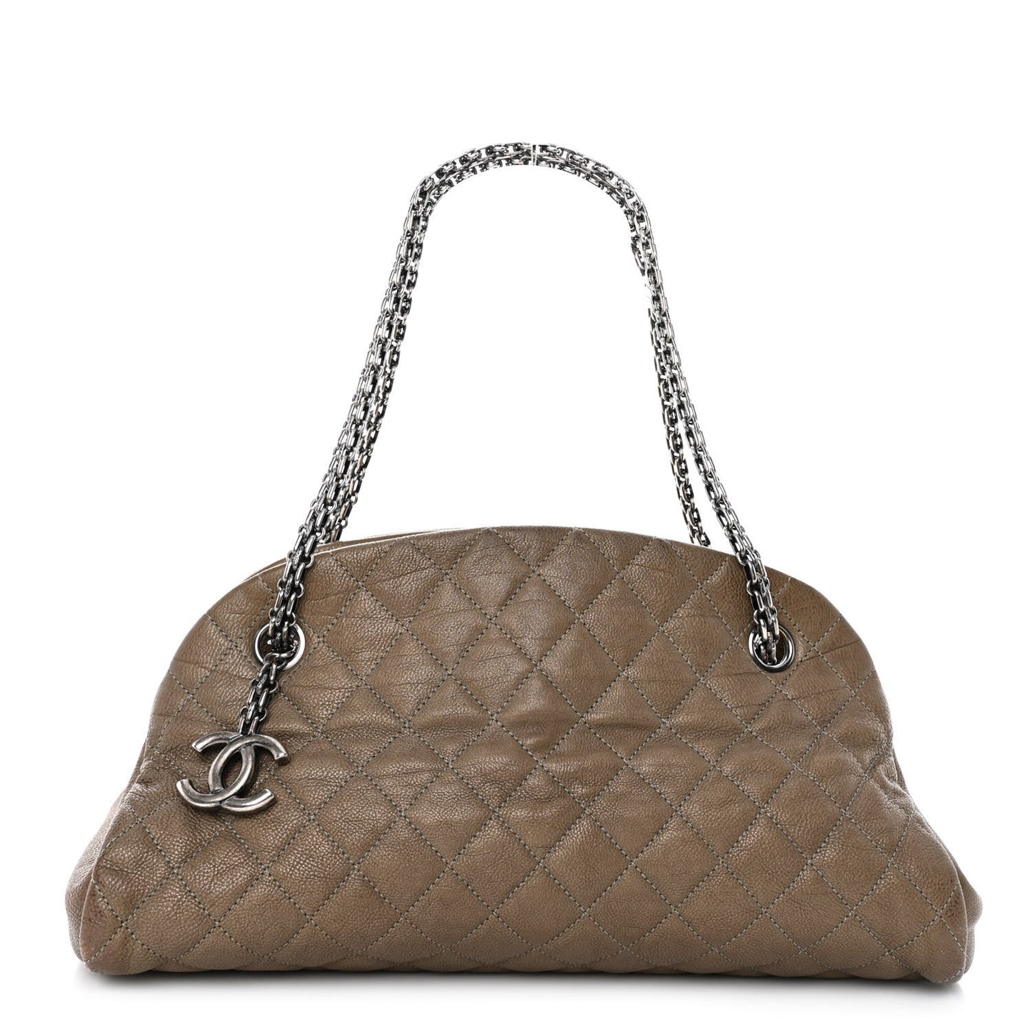 Caviar Quilted Medium Just Mademoiselle Beige