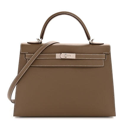 Hermes Epsom Kelly Sellier 32 Etoupe 1 of 10