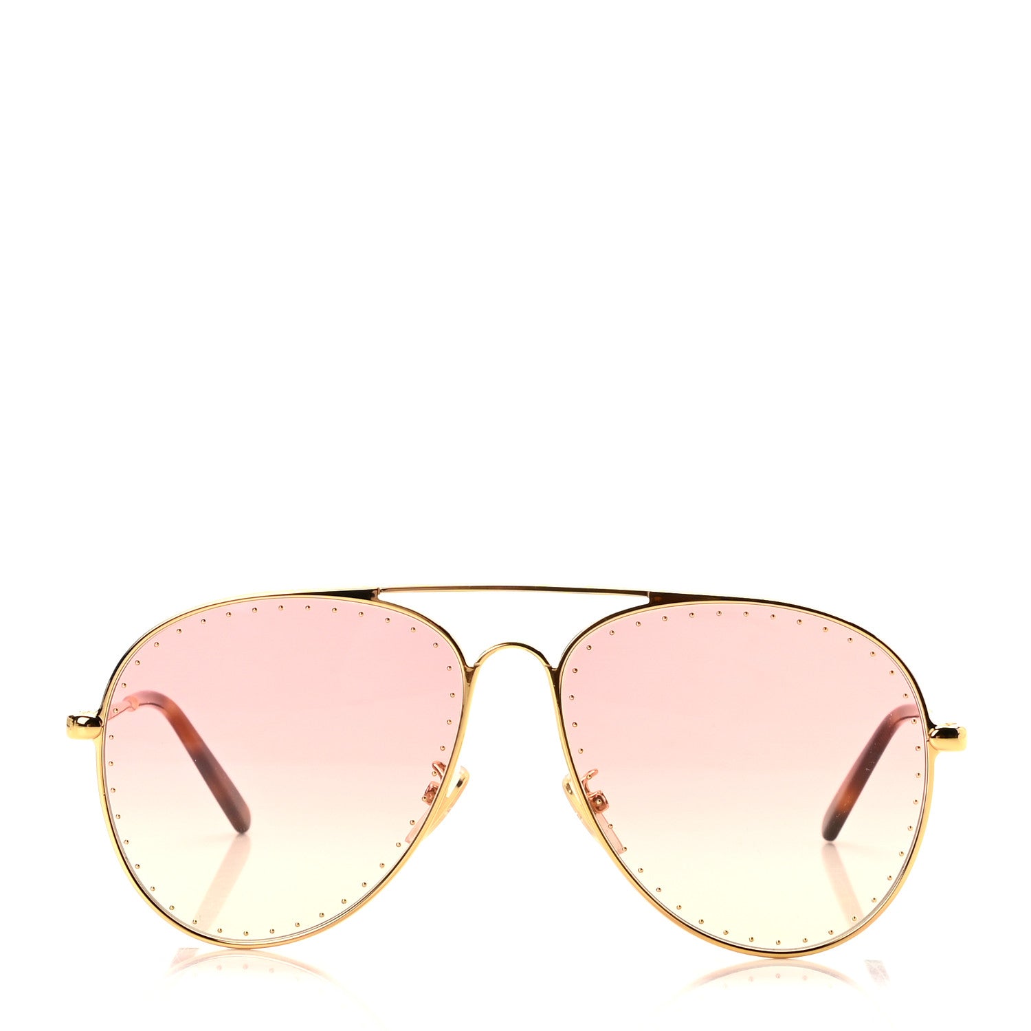 Louis Vuitton Metal LV Trunk Pilot Sunglasses Z1508U Pink 2 of 7