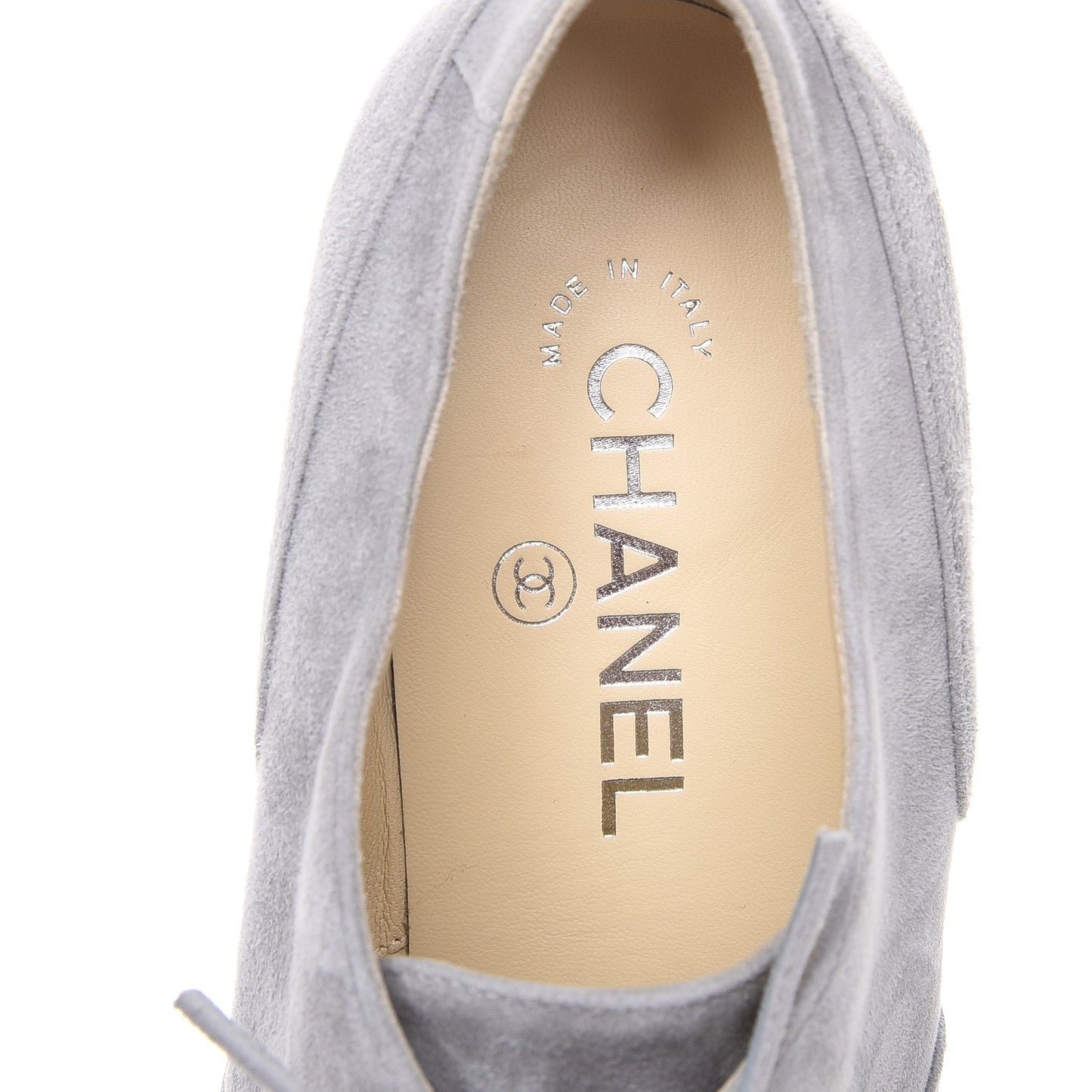 Kid Suede Lace Up Platform Oxford 40 Grey Black
