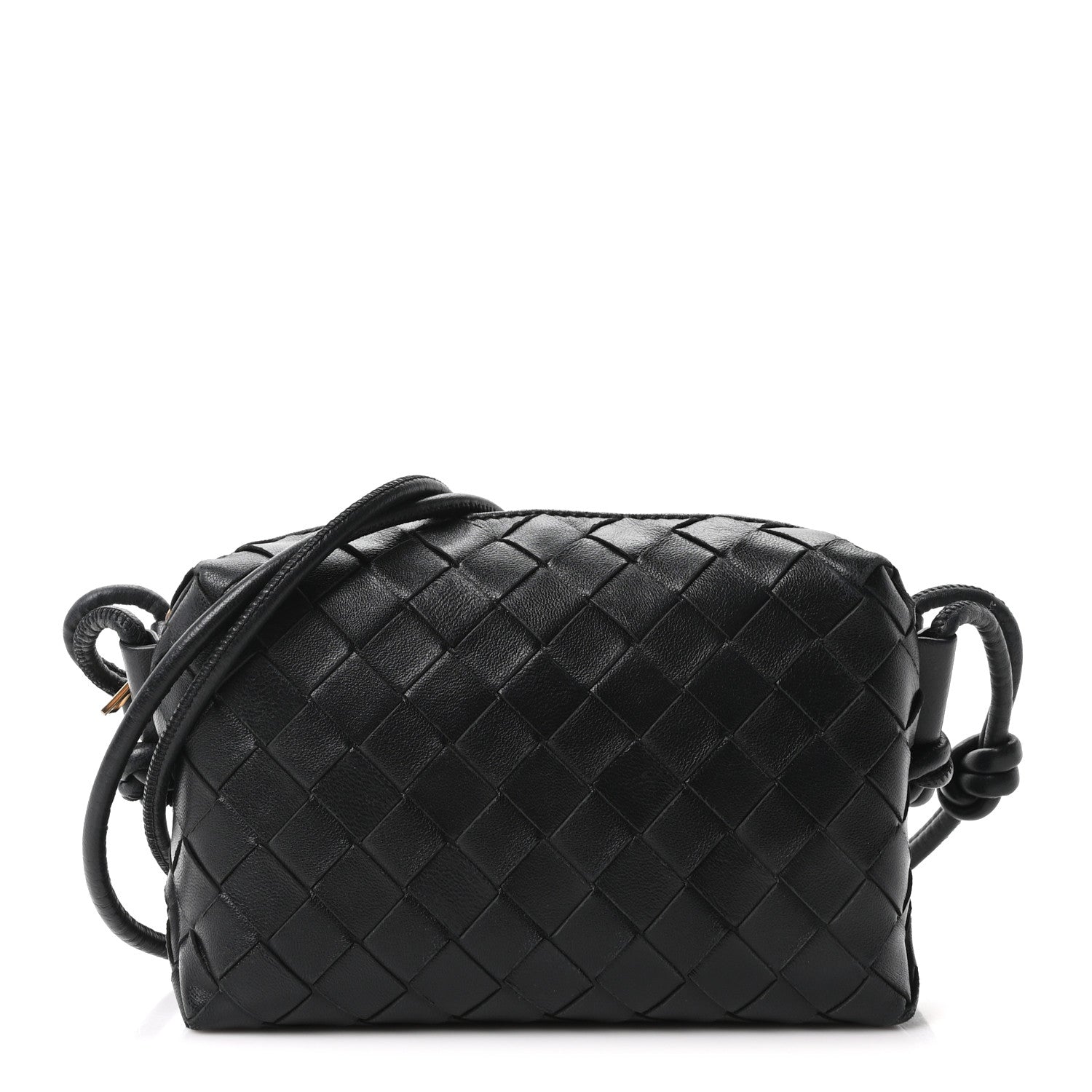 Bottega Veneta Nappa Intrecciato Mini Loop Camera Bag Black 1 of 9