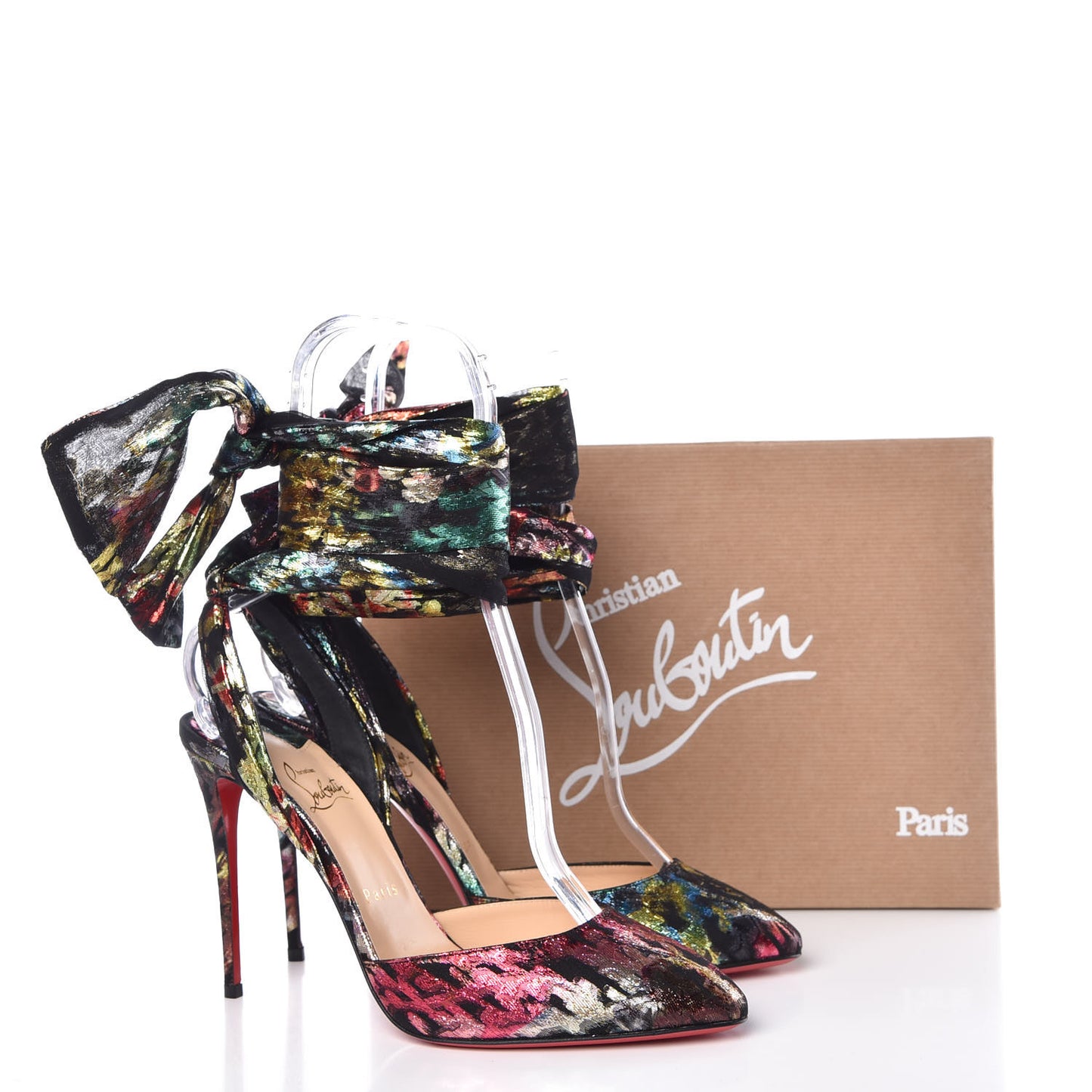 Lurex Atlantide Eloise Du Desert 100 Pumps 39.5 Black Multicolor