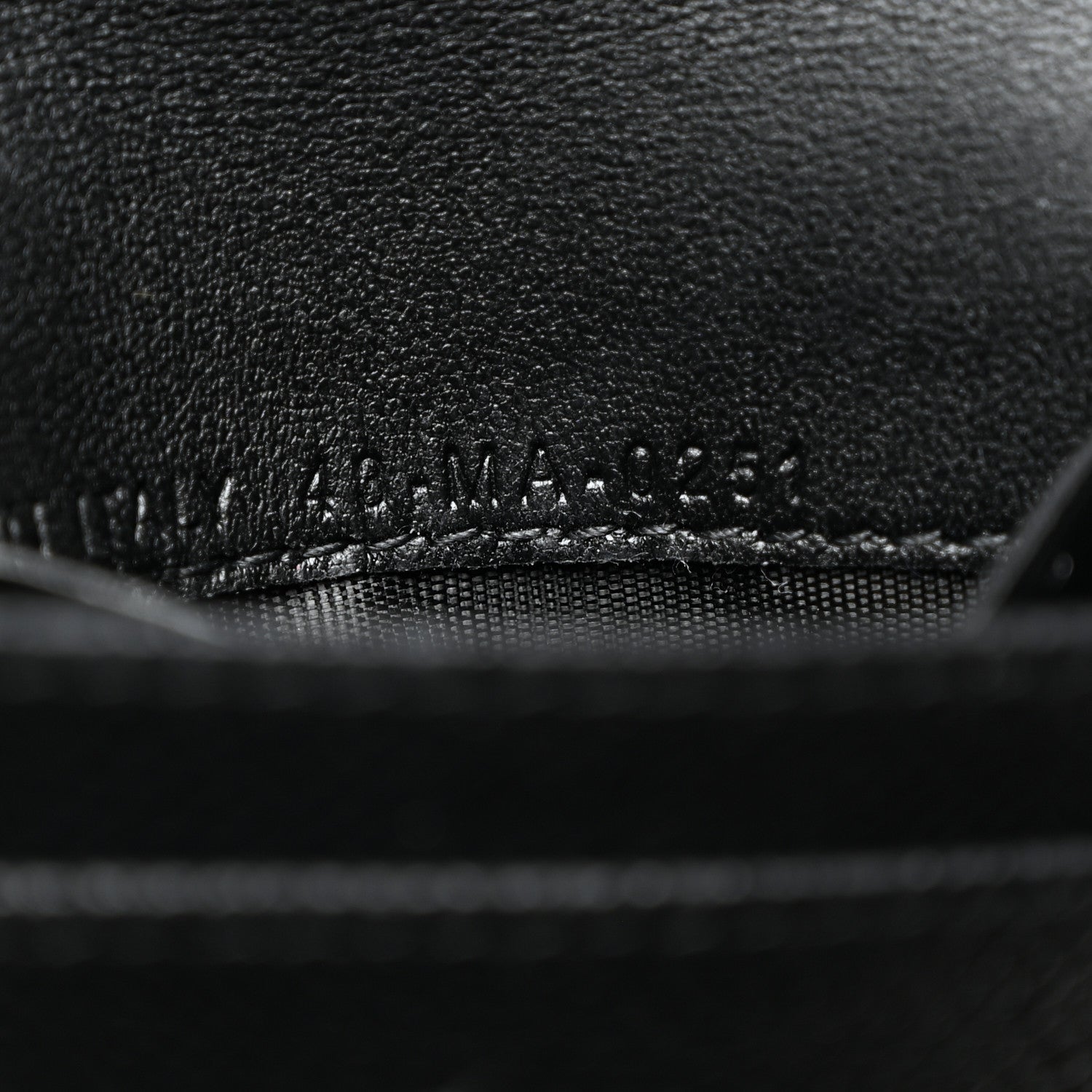 Christian Dior Grained Calfskin Saddle Card Holder Black 7 of 7