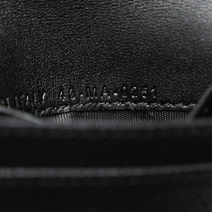 Christian Dior Grained Calfskin Saddle Card Holder Black 7 of 7