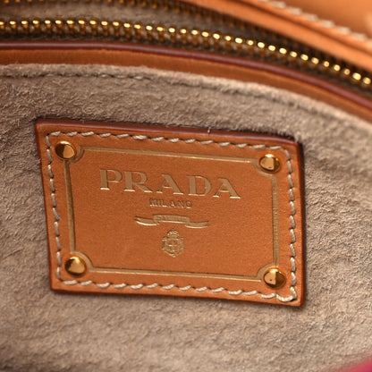 Prada Canvas Canapa Righe Striped Mini Shoulder Bag Fuxia 5 of 7