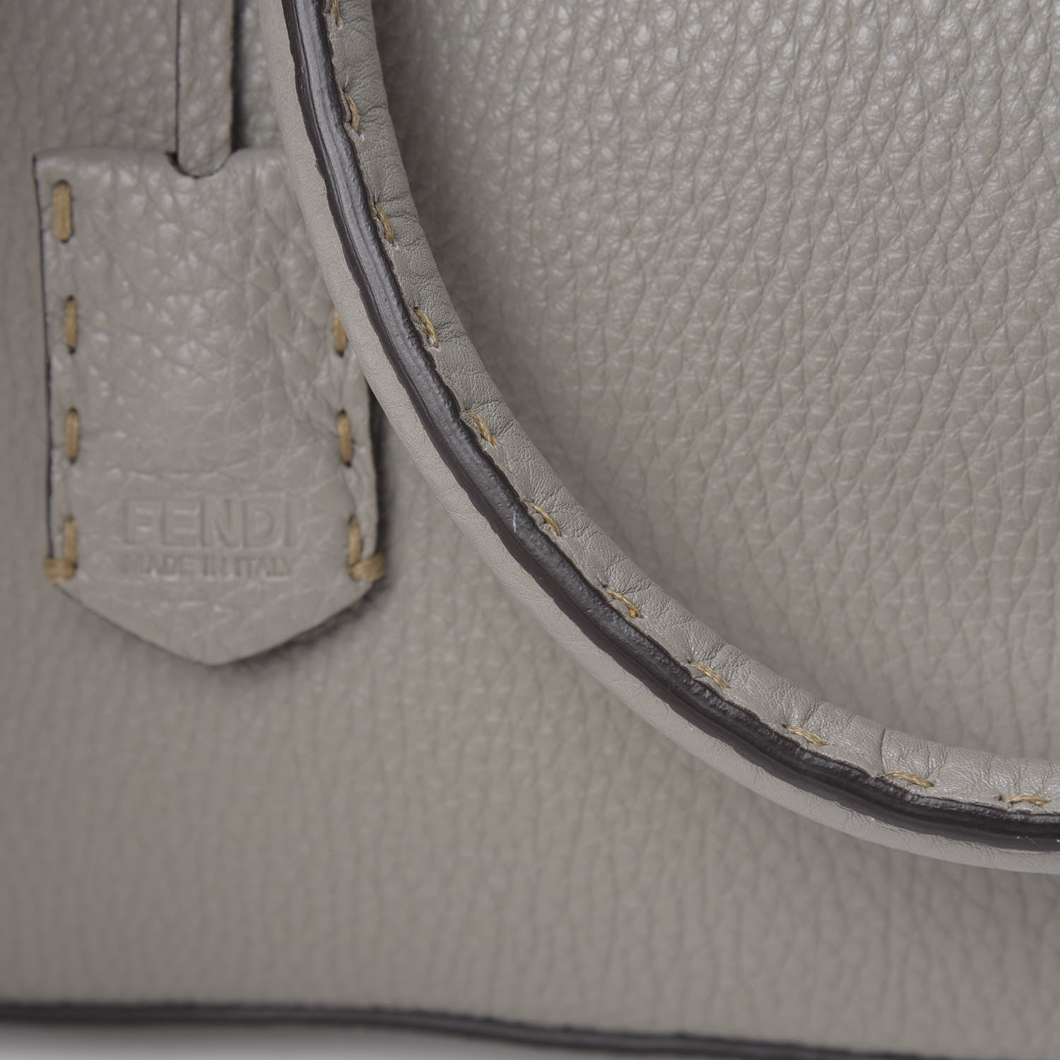 Fendi Cuoio Romano Selleria Adele 1328 Bag Grigio 13 of 15