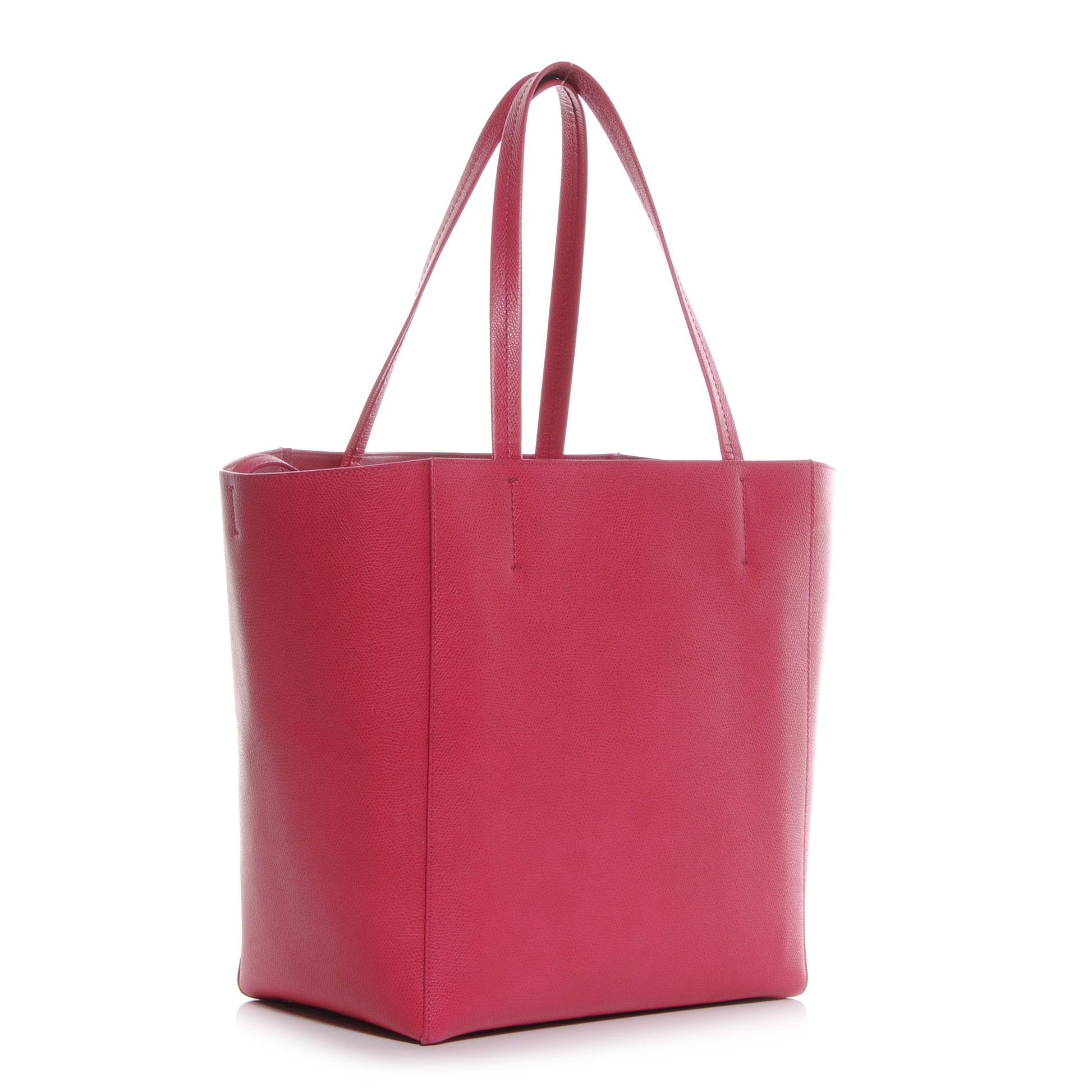 Celine Grained Calfskin Small Horizontal Cabas Phantom Fuchsia 3 of 8