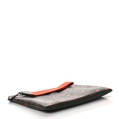 MCM Visetos Stark Wristlet Pouch Winter Moss 4 of 9