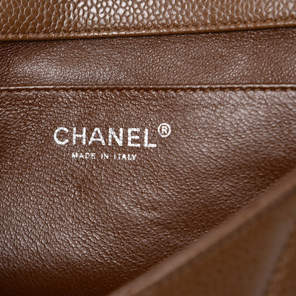 Chanel Caviar Quilted Clutch With Chain Flap Brown 6 of 7