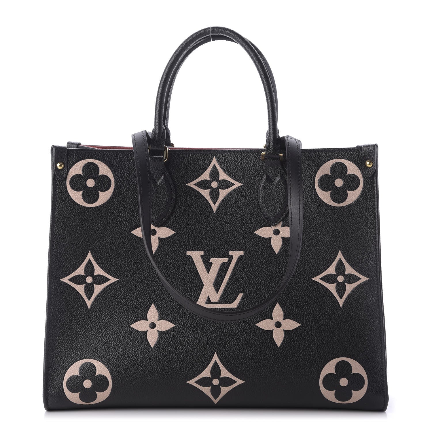 Louis Vuitton Empreinte Monogram Giant Onthego MM Black Beige 1 of 10