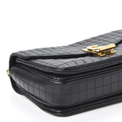 Celine Calfskin Quilted Medium C Bag Black 5 of 9