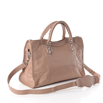 Balenciaga Agneau Classic Silver Hardware City Rose Des Sables 3 of 9