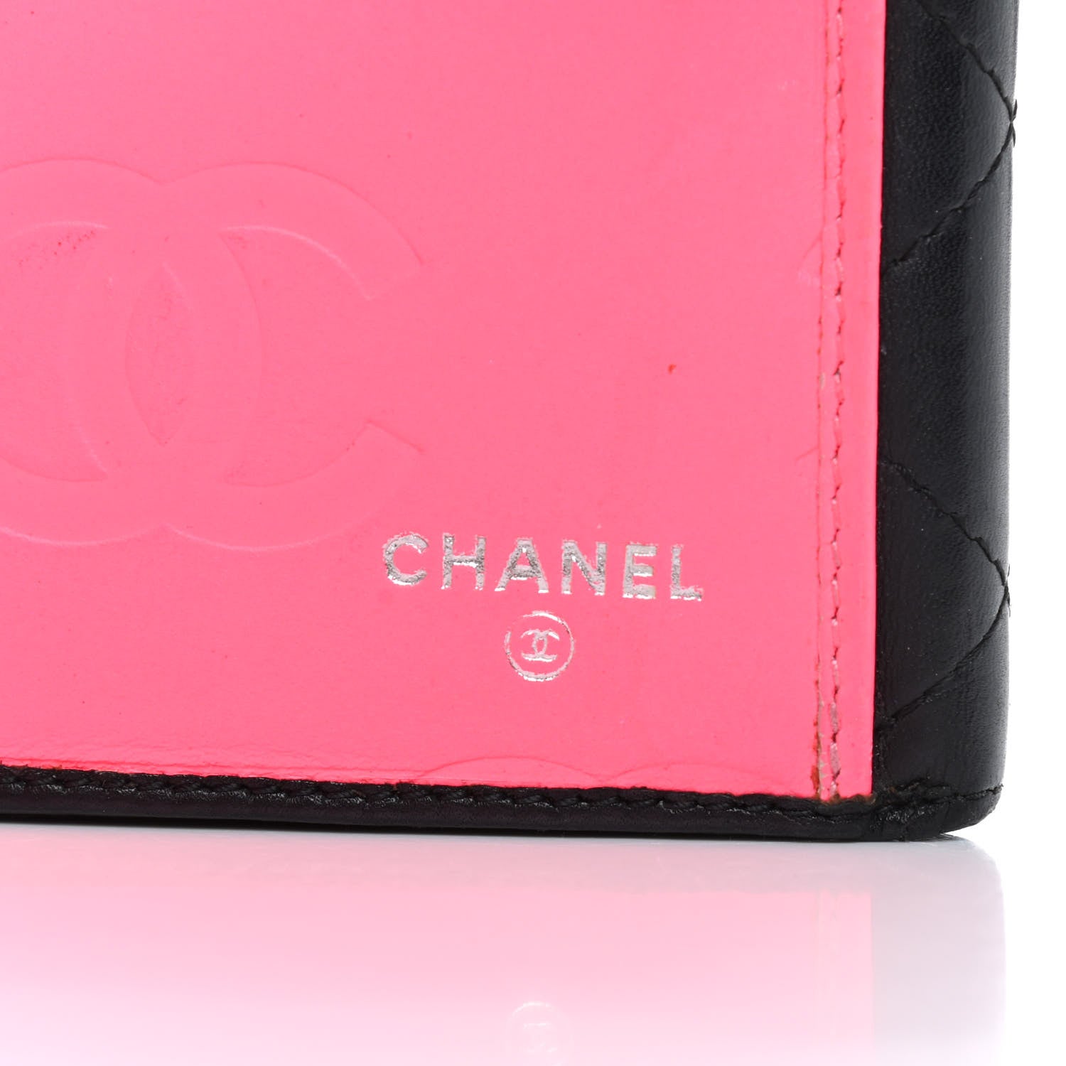 Chanel Calfskin Quilted Cambon Long Double Wallet Black 7 of 13