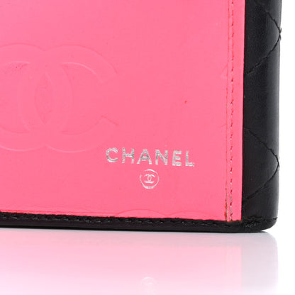 Chanel Calfskin Quilted Cambon Long Double Wallet Black 7 of 13