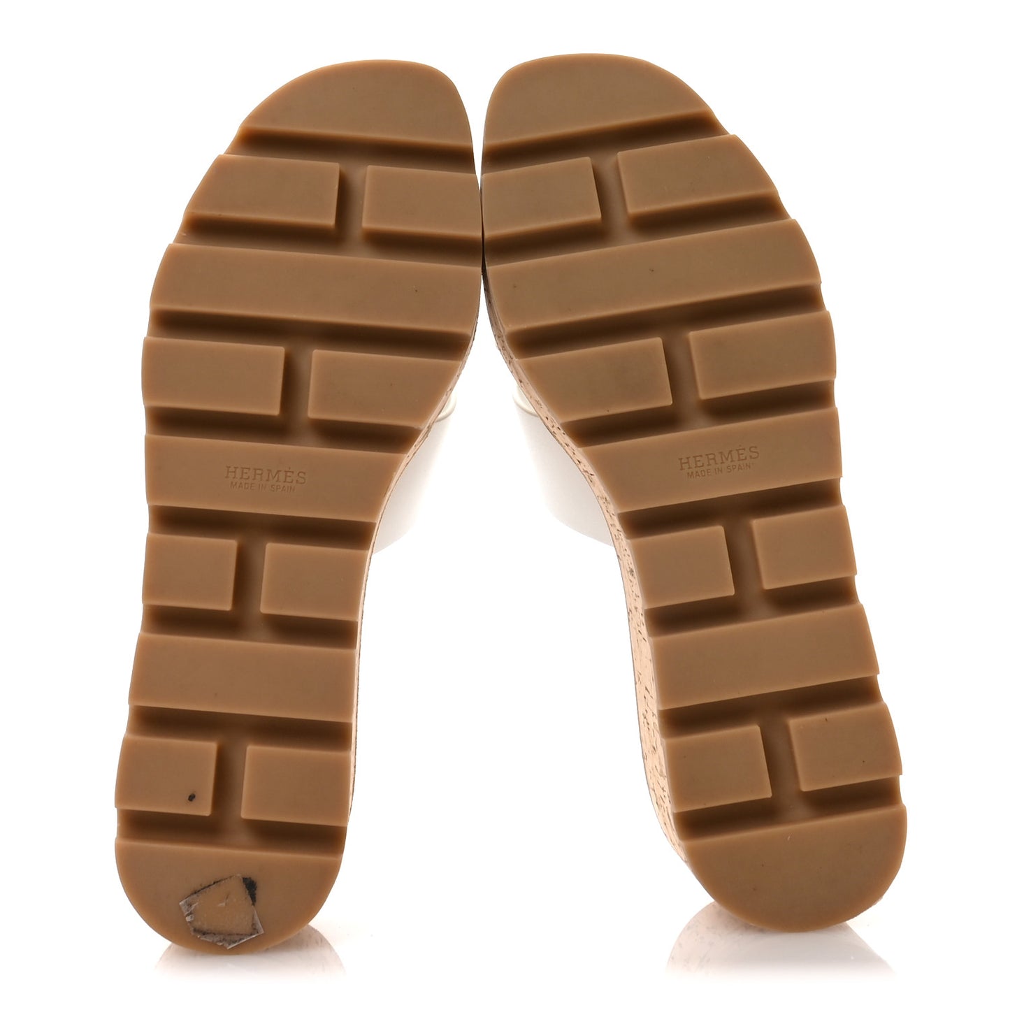 Calfskin Cork Eze 30 Sandals 37 White