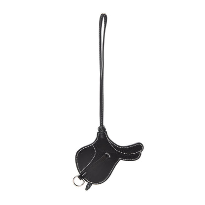 Hermes Box Paddock Selle Horse Saddle Bag Charm Black 1 of 4