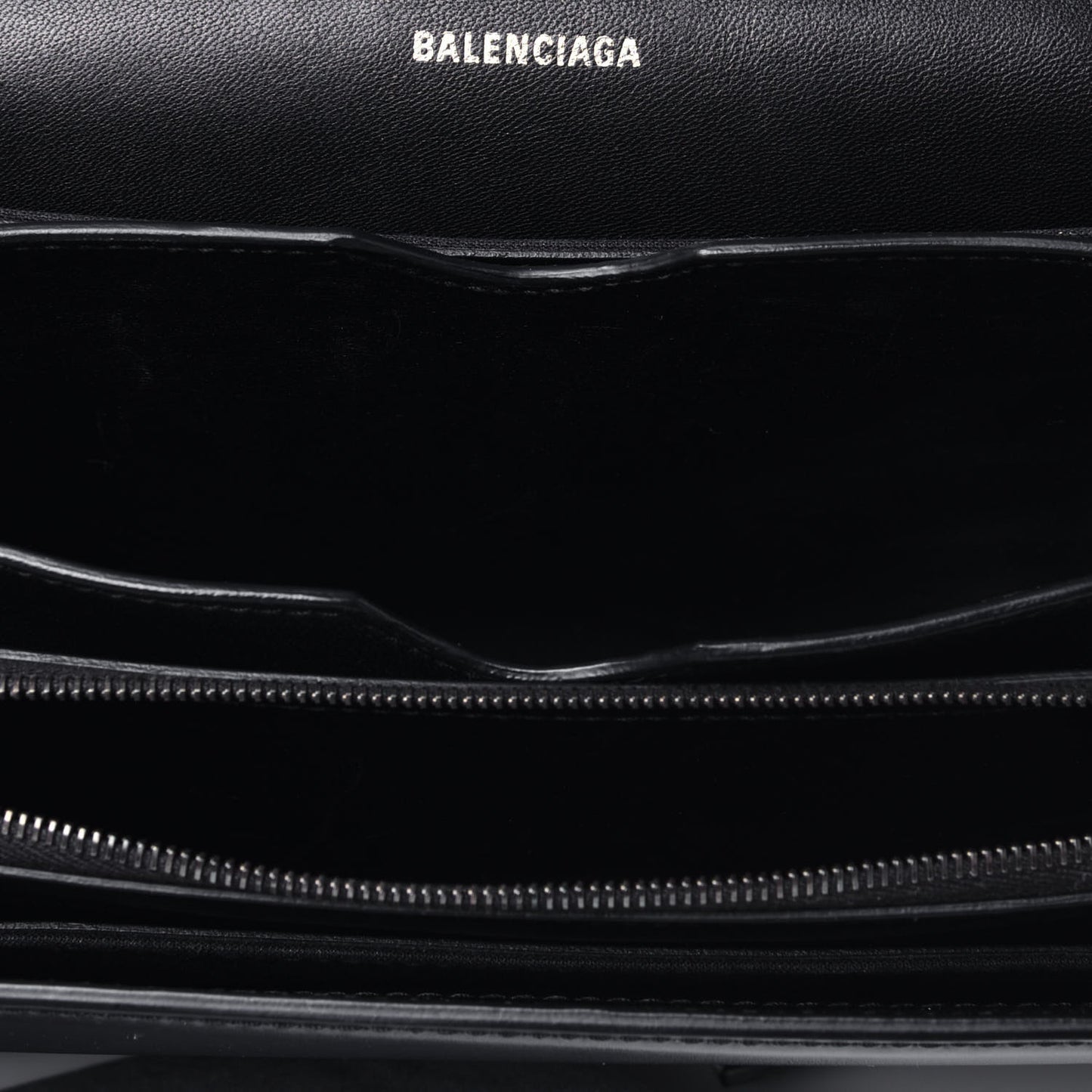 Shiny Box Calfskin Medium B Bag Black