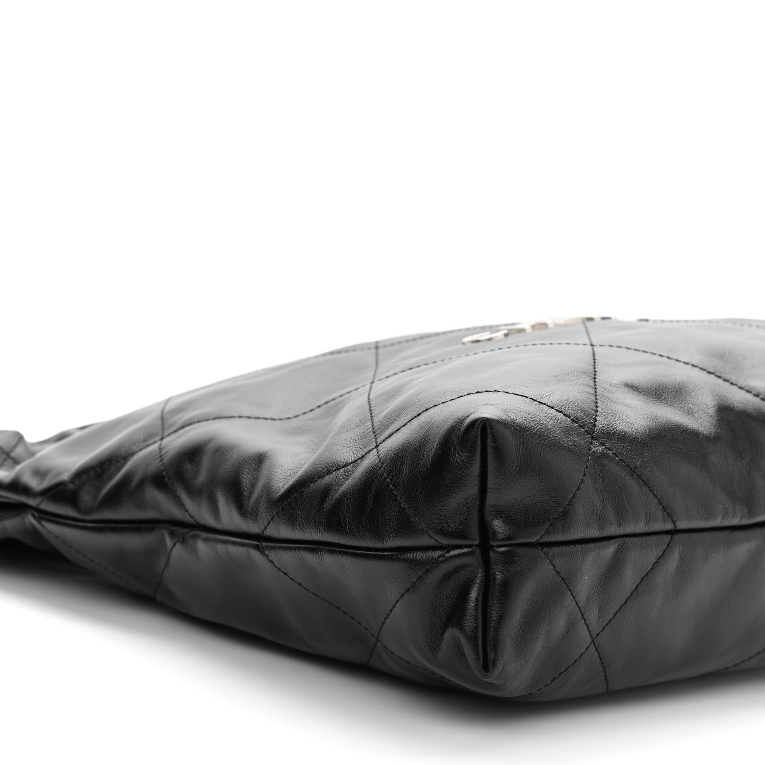 Chanel Shiny Calfskin Quilted Small Chanel 22 Black 10 of 12