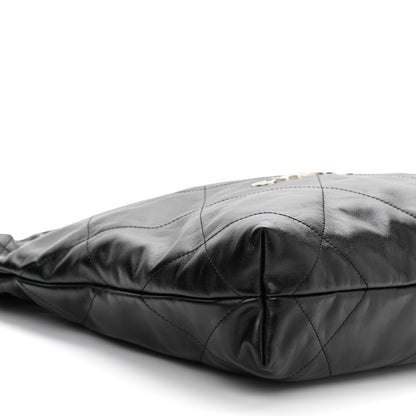 Chanel Shiny Calfskin Quilted Small Chanel 22 Black 10 of 12