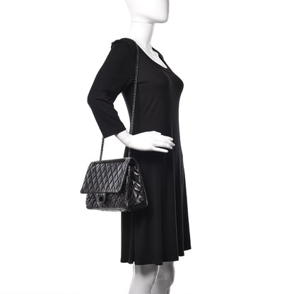 Chanel Metallic Aged Calfskin Quilted 2.55 Reissue 227 Flap So Black 3 of 15