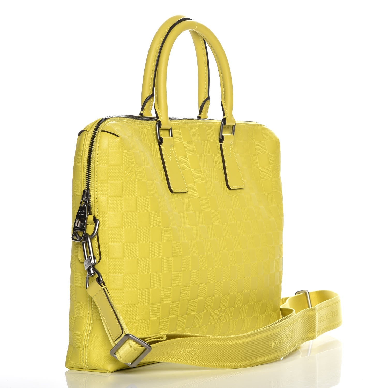 Louis Vuitton Damier Infini Porte-Documents Vert Acide 4 of 10