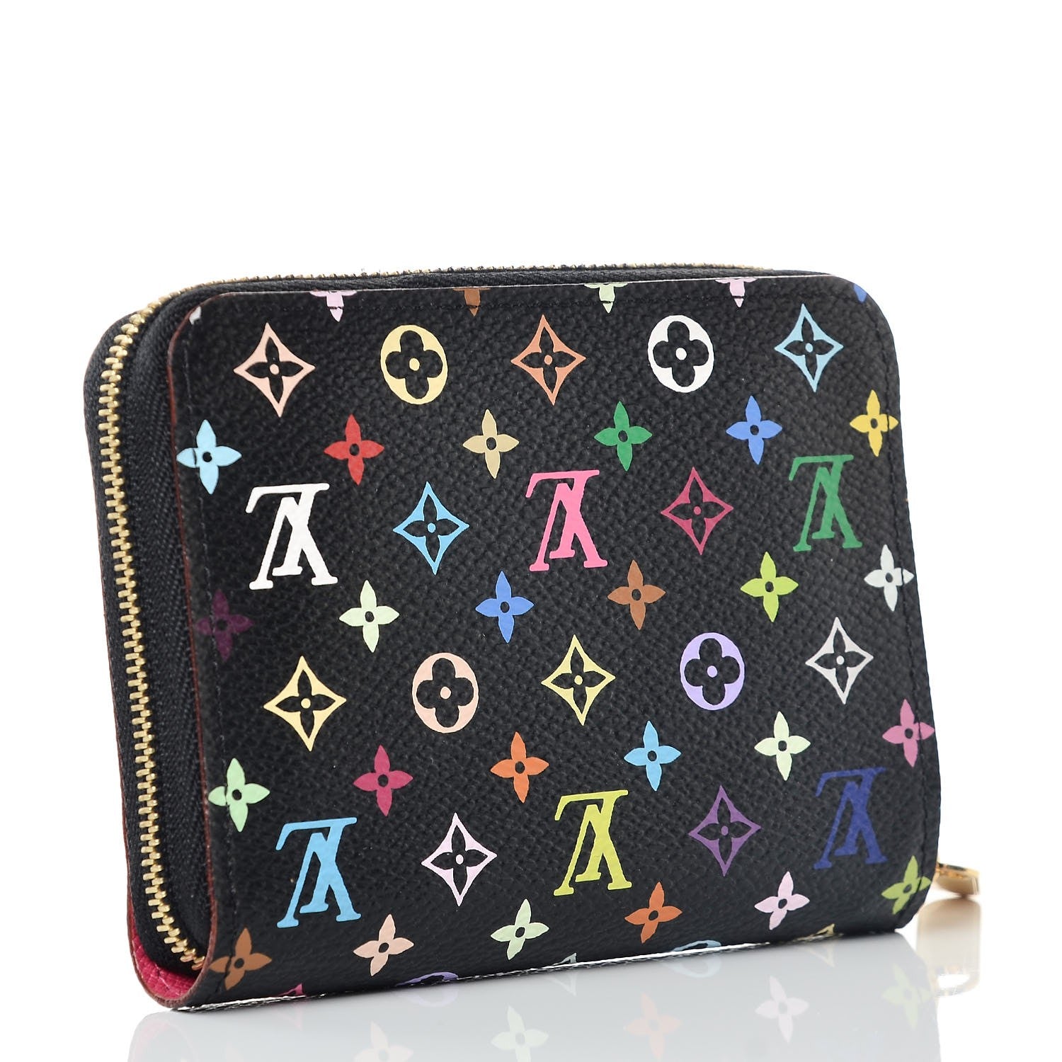 Louis Vuitton Monogram Multicolor Zippy Coin Purse Black Grenade 3 of 6