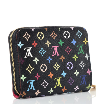 Louis Vuitton Monogram Multicolor Zippy Coin Purse Black Grenade 3 of 6