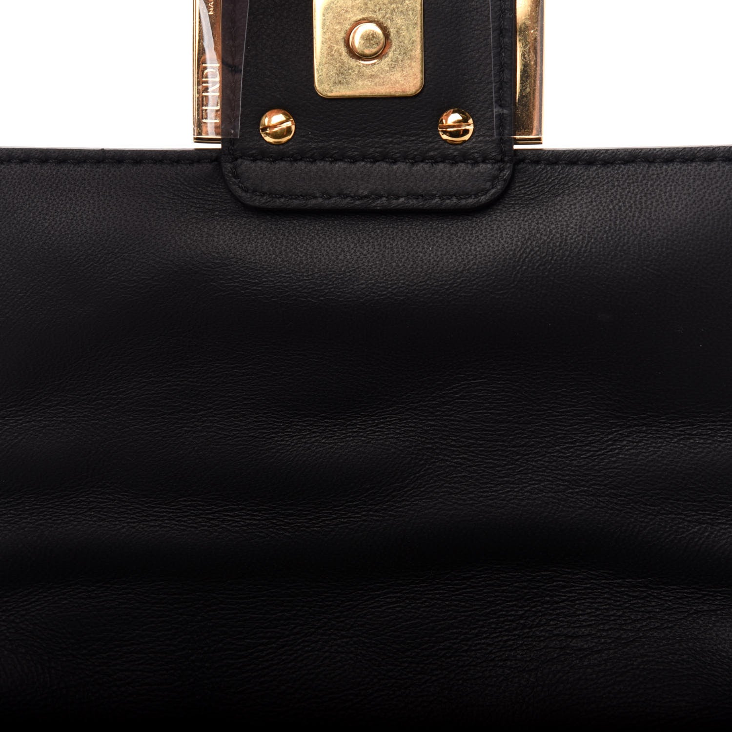 Fendi Nappa FF 1974 Embossed Mini Baguette Black 10 of 11