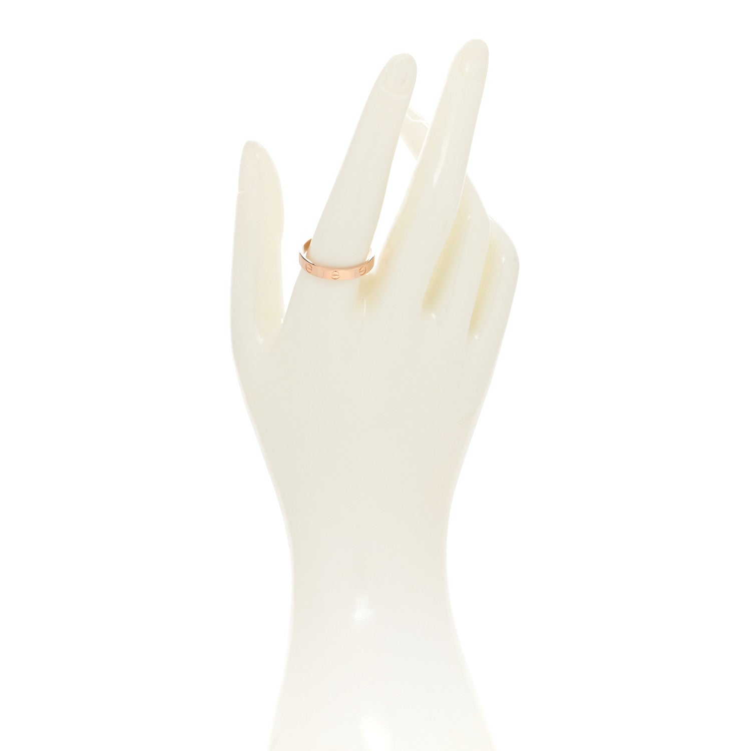 Cartier 18K Pink Gold 3.5mm LOVE Wedding Band Ring 63 10.25 2 of 4