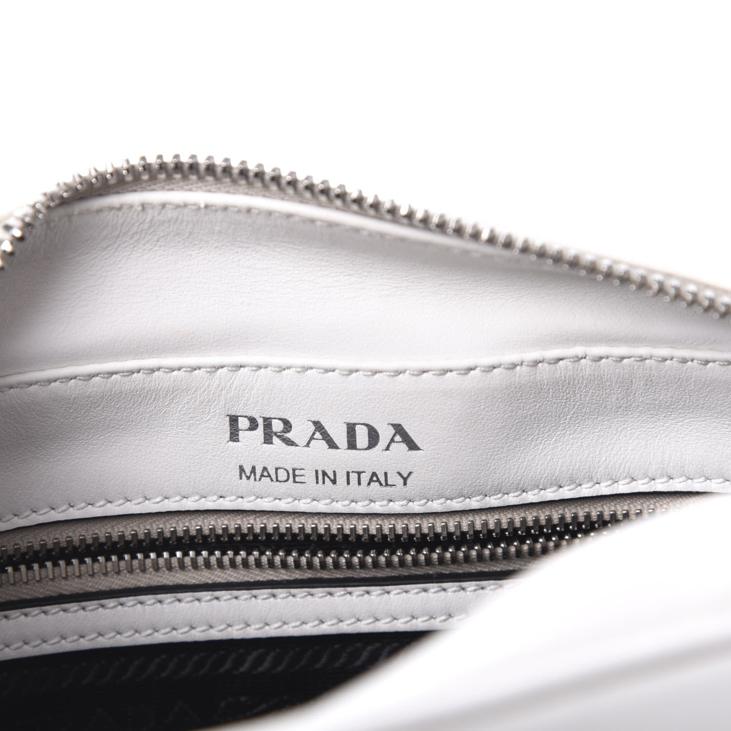 Prada City Calf Palm Tree Print Camera Bag White Papaya 8 of 9