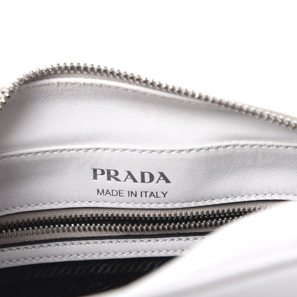 Prada City Calf Palm Tree Print Camera Bag White Papaya 8 of 9