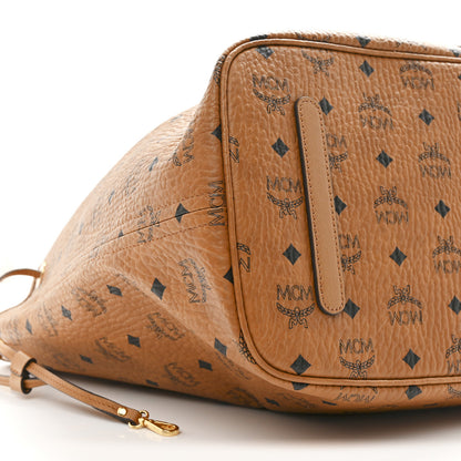 MCM Visetos Large Liz Reversible Shopper Tote Cognac 12 of 15