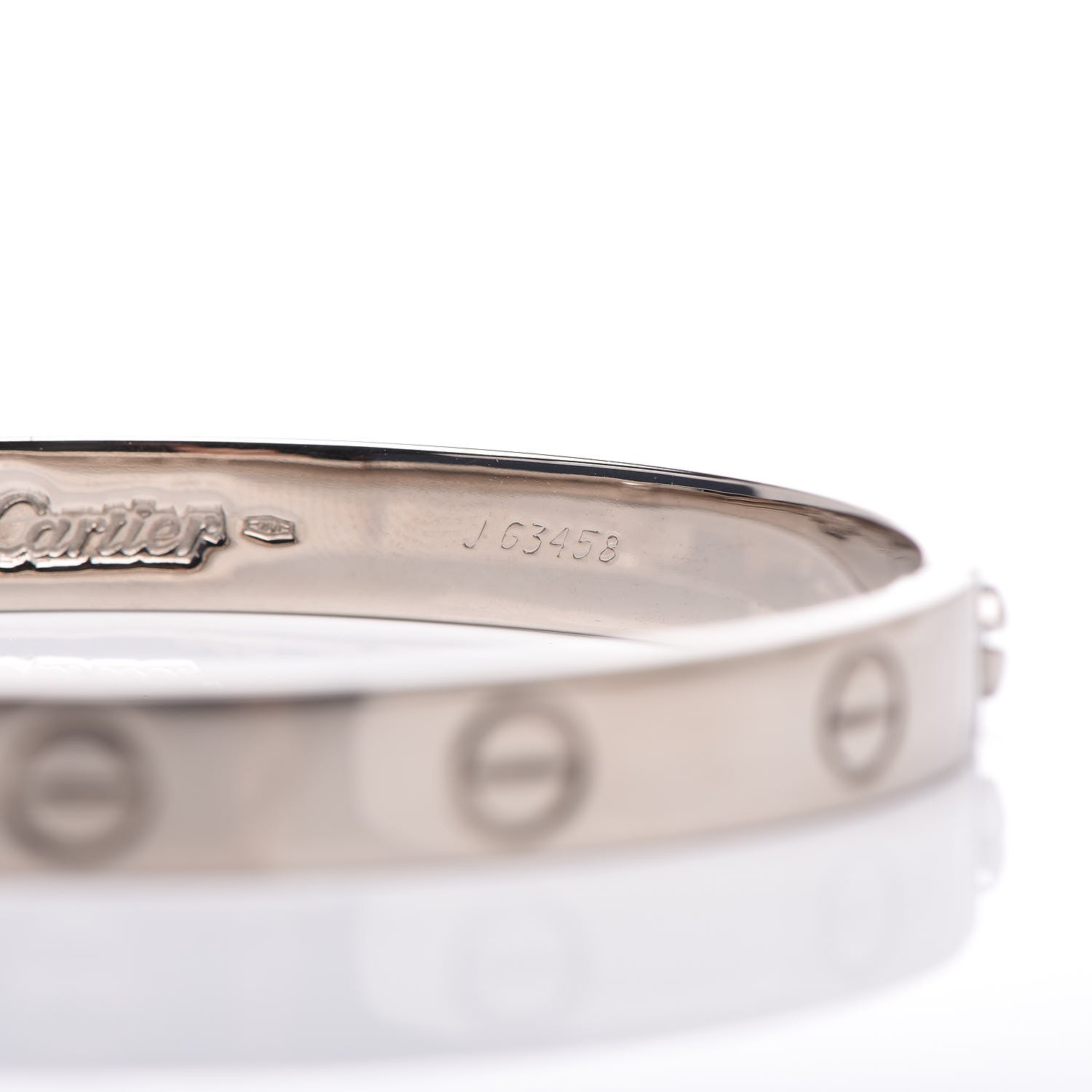 Cartier 18K White Gold LOVE Bracelet 16 8 of 8