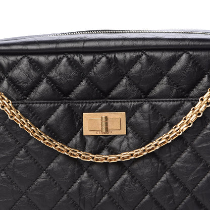 Chanel Aged Calfskin Quilted Medium Reissue Camera Case Black 8 of 11