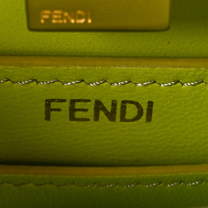 Fendi Shiny Nappa Petite Peekaboo I SEE U Satchel Wasabi 6 of 11