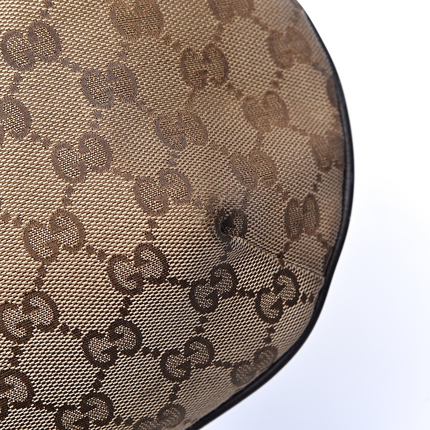Gucci Monogram Medium Half Moon Hobo Dark Brown 14 of 15