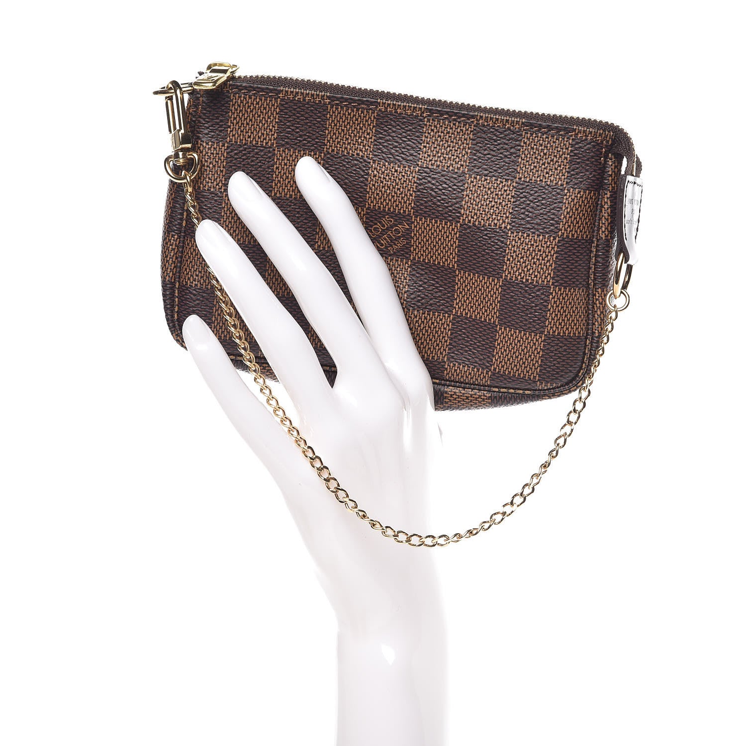 Louis Vuitton Damier Ebene Mini Pochette Accessories 2 of 9